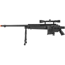 WellFire MB4407 Tri-Rail MK96 Spring Airsoft Sniper Rifle - BLACK
