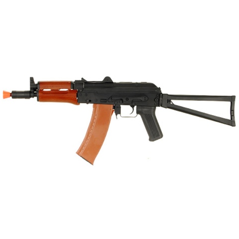 CYMA Airsoft AKS 74U AEG Full Metal Real Wood Handguard Folding Stock