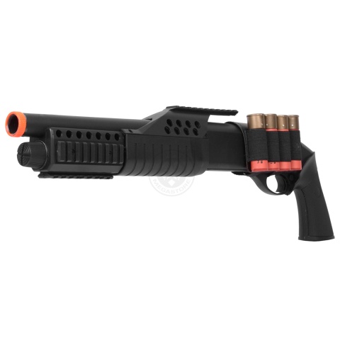 350 FPS AGM Airsoft Sawed Off Shell-Fed Pump Action Shotgun