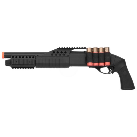 350 FPS AGM Airsoft Sawed Off Shell-Fed Pump Action Shotgun