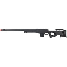 Well Airsoft L96 AWP BOLT Action Rifle w/ Fluted Barrel - BLACK