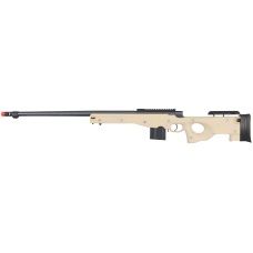 Well Airsoft L96 BOLT Action Rifle w/ Fluted Barrel Optics Rail - TAN
