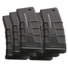 ICS Airsoft M4 T4 Hi-CAP Magazines Metal 300 Rd Capacity - 6 PACK