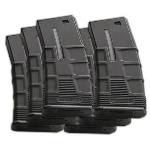 ICS Airsoft M4 T4 Hi-CAP Magazines Metal 300 Rd Capacity - 6 PACK
