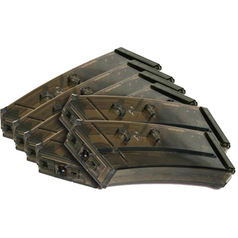 ICS Airsoft SIG Hi-CAP Magazines ABS Plastic 380 Rd Capacity - 6 PACK