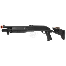 AGM Airsoft M500 Single Shot Pump Action Retractable Stock Shotgun