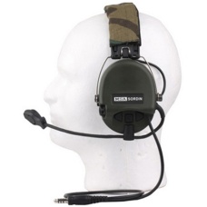 UK ARMS Airsoft MSA Headset w/ New Military Standard Plug