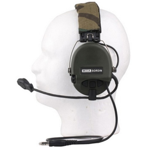 UK ARMS Airsoft MSA Headset w/ New Military Standard Plug