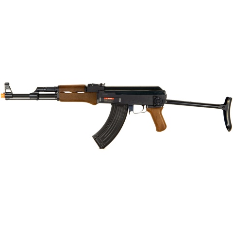 Double Eagle Airsoft AK 47 AEG ABS Polymer Edition w/ Folding Stock - WOOD
