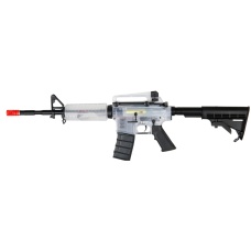 ICS Airsoft M4 AEG Clear Plastic Body Adjustable Stock