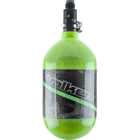 Valken Air 68/4500 (EU) High-Polish Carbon Fiber Tank - GREEN STRIPE