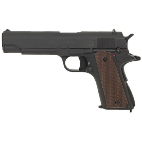 CYMA Airsoft 1911 Pistol AEG Embedded Sights Safety Feature - BLACK