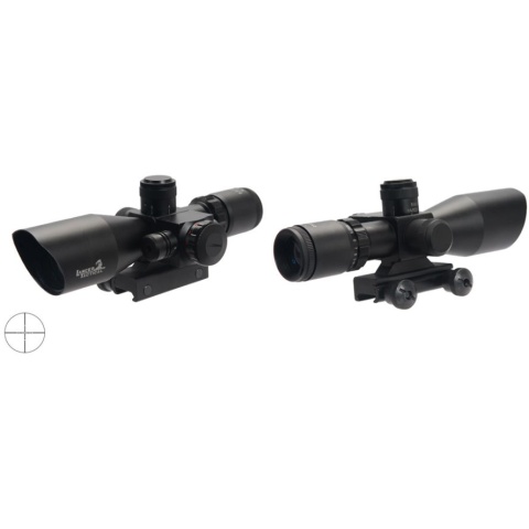 Lancer Tactical Airsoft 2.5-10x40 Red & Green Dot Scope