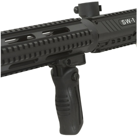 Valken V-TAC SW-1 Marker Accessory Vertical Folding Grip - BLACK