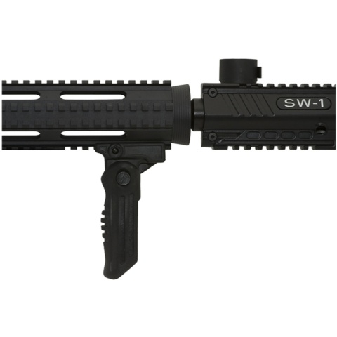 Valken V-TAC SW-1 Marker Accessory Vertical Folding Grip - BLACK