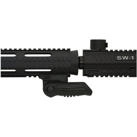 Valken V-TAC SW-1 Marker Accessory Vertical Folding Grip - BLACK