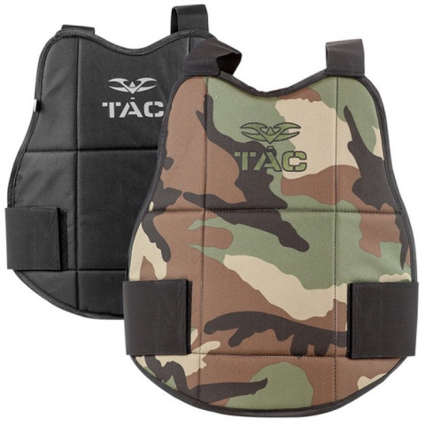 Valken V-Tac Reversible Chest Protector Pads - WOODLAND/BLACK
