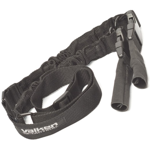 Valken V-TAC 2-in-1 Tactical Slings w/ D-Ring Hook Points - BLACK