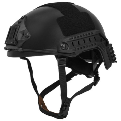 Lancer Tactical MH Ballistic Type Tactical Gear Helmet - Black - L/XL