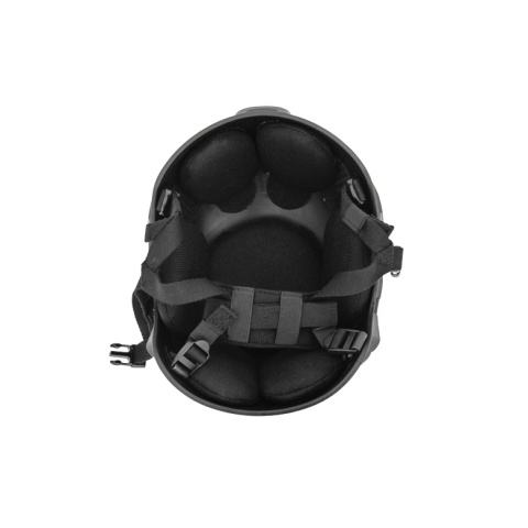 Lancer Tactical Airsoft GUN Mich 2001 NVG Safety Helmet - BLACK