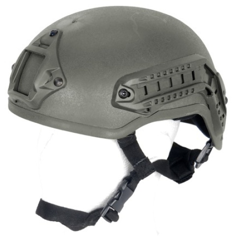 Lancer Tactical Airsoft GUN Mich 2001 NVG Safety Helmet - OD GREEN