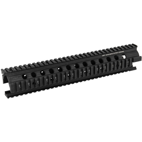 Lancer Tactical Airsoft 12-Inch MFR M4 Quad RIS - BLACK