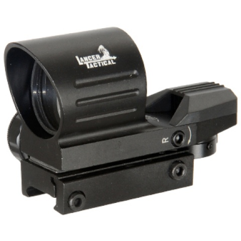 Lancer Tactical Red & Green Dot Reflex Sight Scope - BLACK
