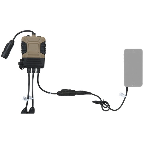 Lancer Tactical  Z4OPS Pro Push To Talk Lite Edition-1Pin