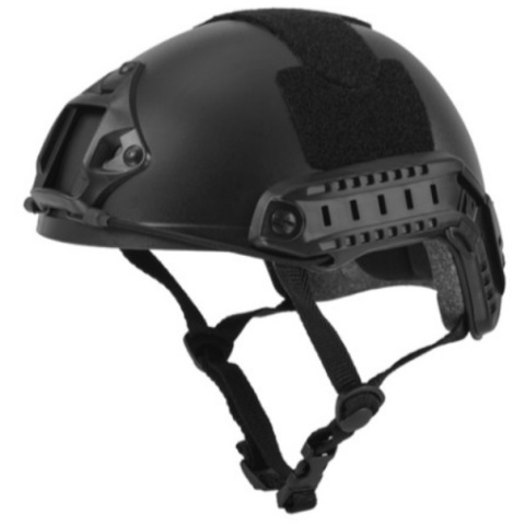 Lancer Tactical FAST Ballistic Type Tactical Gear Helmet - BLACK