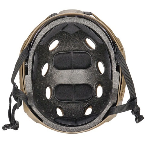 Lancer Tactical FAST PJ Type Tactical Gear Helmet w/ Visor - DE