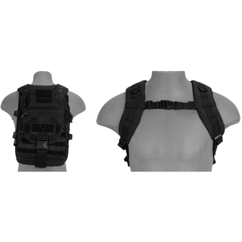 Lancer Tactical CA-357B Tactical Gear Laptop Backpack - BLACK