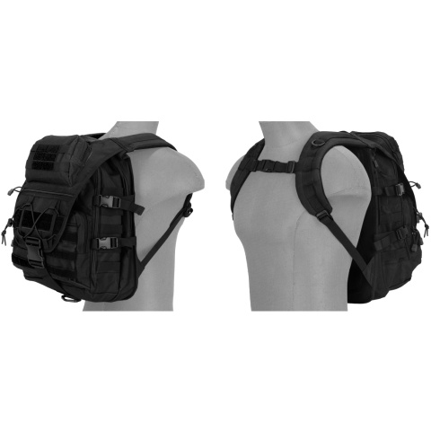 Lancer Tactical CA-357B Tactical Gear Laptop Backpack - BLACK