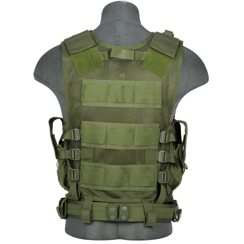 Lancer Tactical CA-310G Tactical Crossdraw Vest - OD GREEN