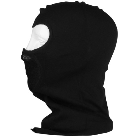 G-Force Tactical Airsoft Balaclava w/ Integrated Mouth Guard - BLACK