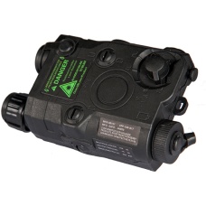 Lancer Tactical PEQ - 15 Green Tactical Laser - BLACK w/Battery case