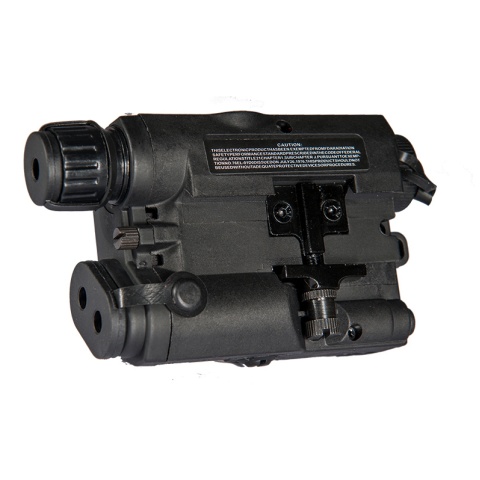 Lancer Tactical PEQ - 15 Green Tactical Laser - BLACK w/Battery case