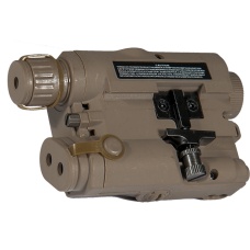 Lancer Tactical PEQ15 AEG Battery Box w/ Green Laser - DARK EARTH