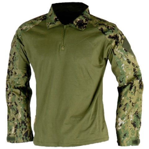 Lancer Tactical GEN2 Tactical Apparel Combat Shirt - Jungle Digital - MD