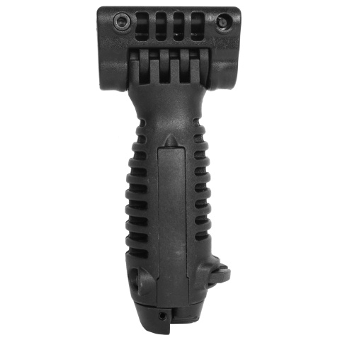 BattleAxe ACG Rapid Deploy Bipod Foregrip for Airsoft Rifles - BLACK