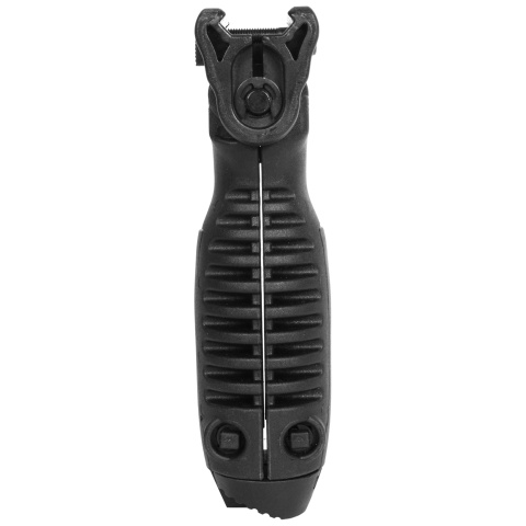 BattleAxe ACG Rapid Deploy Bipod Foregrip for Airsoft Rifles - BLACK