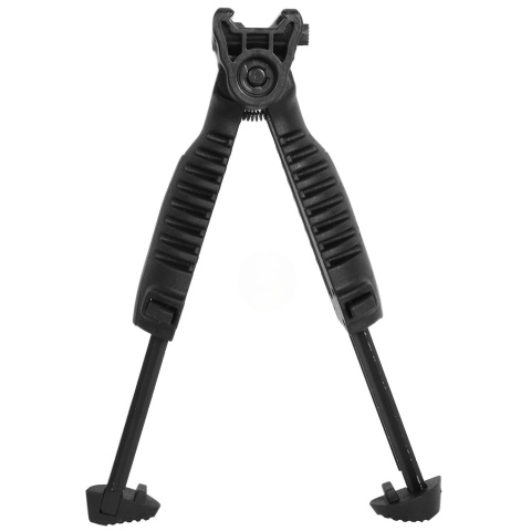BattleAxe ACG Rapid Deploy Bipod Foregrip for Airsoft Rifles - BLACK