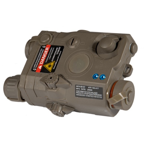 Lancer Tactical PEQ-15 LA - 5 Red Tactical Laser - FOLIAGE GREEN