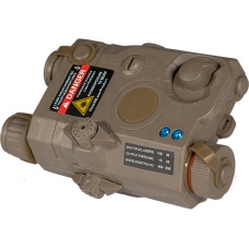 Lancer Tactical PEQ-15 LA - 5 Red Tactical laser - DE w/ Battery case