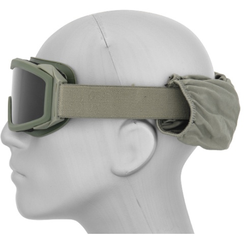 Lancer Tactical Airsoft Goggles  w/ 3 - Lens Kit - OLIVE DRAB GREEN
