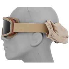 Lancer Tactical CA-203T Airsoft Goggles - OD TAN Frame w/ 3 - Lens Kit