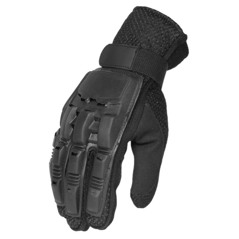 G-Force Nitrex Tactical Gloves w/ Rubberized Protection (LRG) - BLACK
