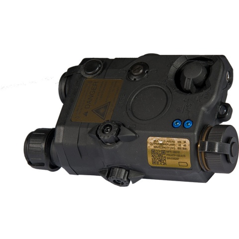 UK Arms Airsoft AN/PEQ - 15 LA5 White Light Green laser w/ IR Lens - BLACK