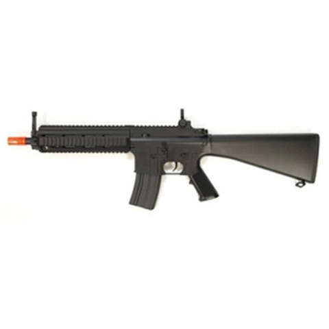Double Eagle MK416 AEG Tactical RIS w/ Fixed Stock - BLACK