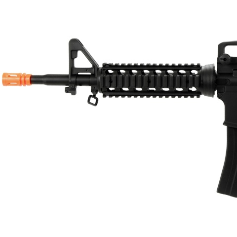 Well Airsoft M4 AEG Tactical RIS w Fixed Stock Carrying Handle - BLACK