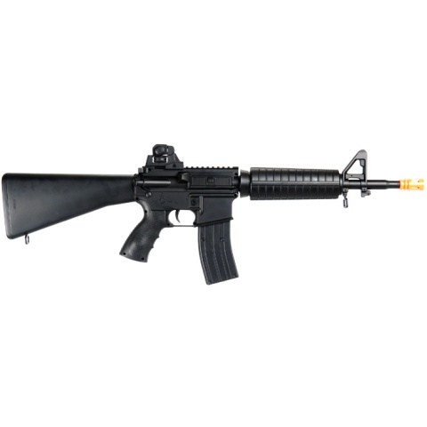 Well Airsoft M4 AEG Carbine Assault Rifle Fixed Stock - BLACK
